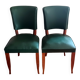Pair of chairs in the style of Ruhlmann. 30s/40s