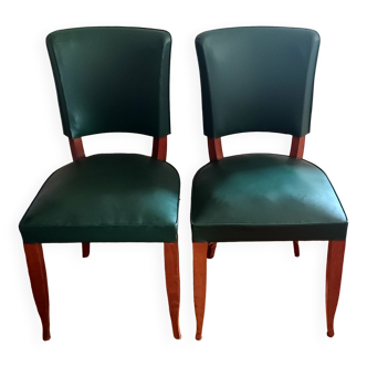 Pair of chairs in the style of Ruhlmann. 30s/40s