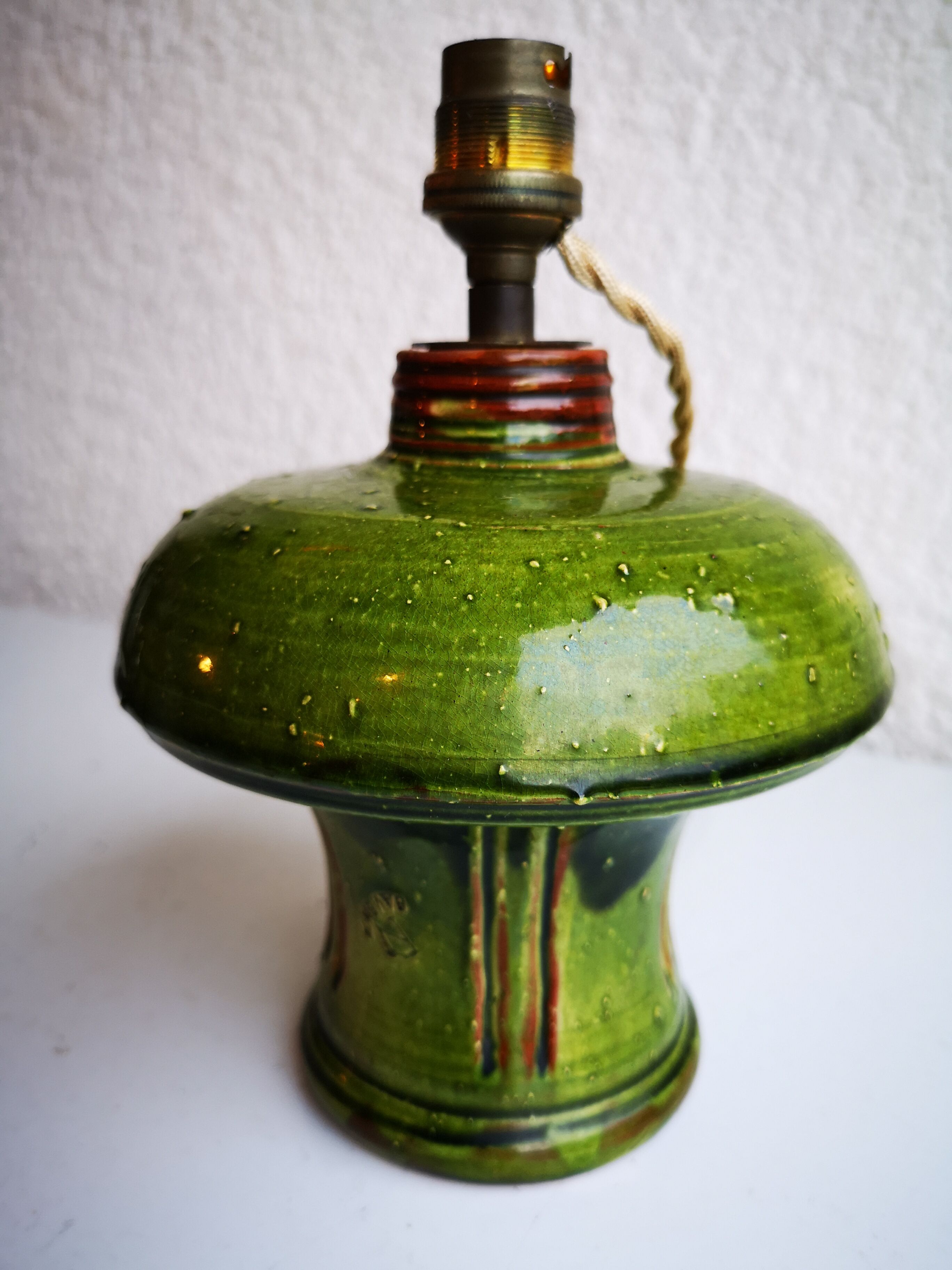 Pair of ceramic lamps