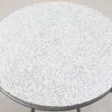 Round granite and metal coffee table 1960 Germany