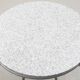 Table basse ronde en granite et métal 1960 Allemagne