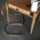 Metal chair wired