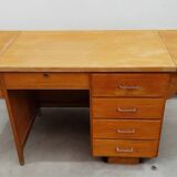 Vintage desk with 5 drawers