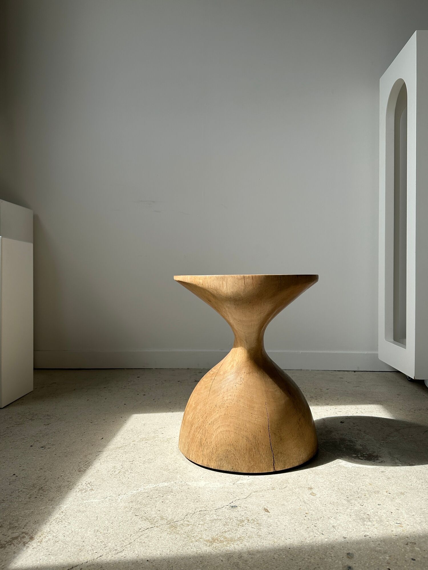 Solid wood sofa end