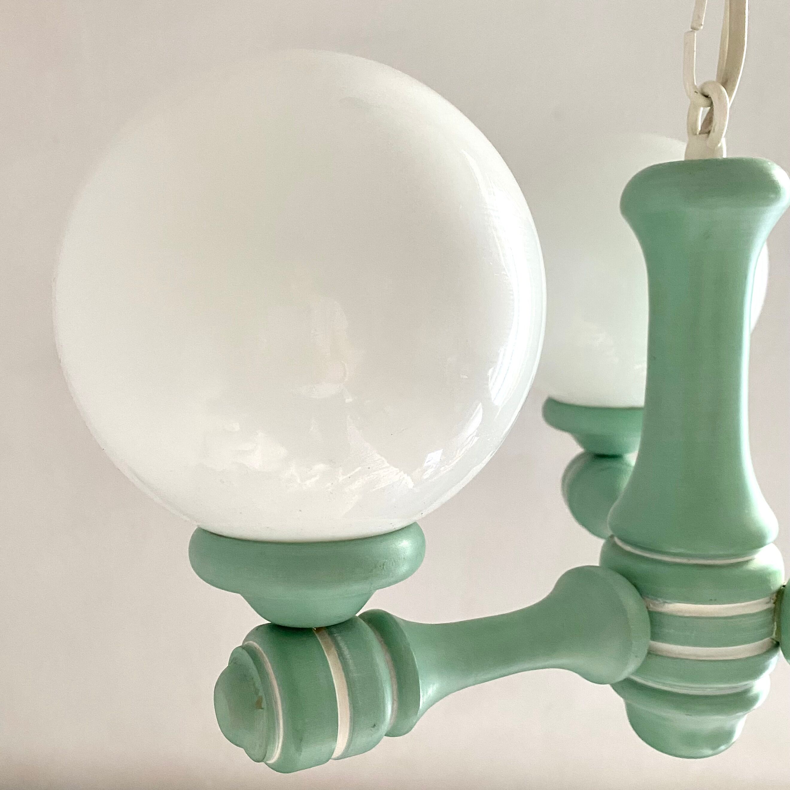 Lustre vintage globes années 80