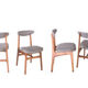 Ensemble de 4 chaises retapissées