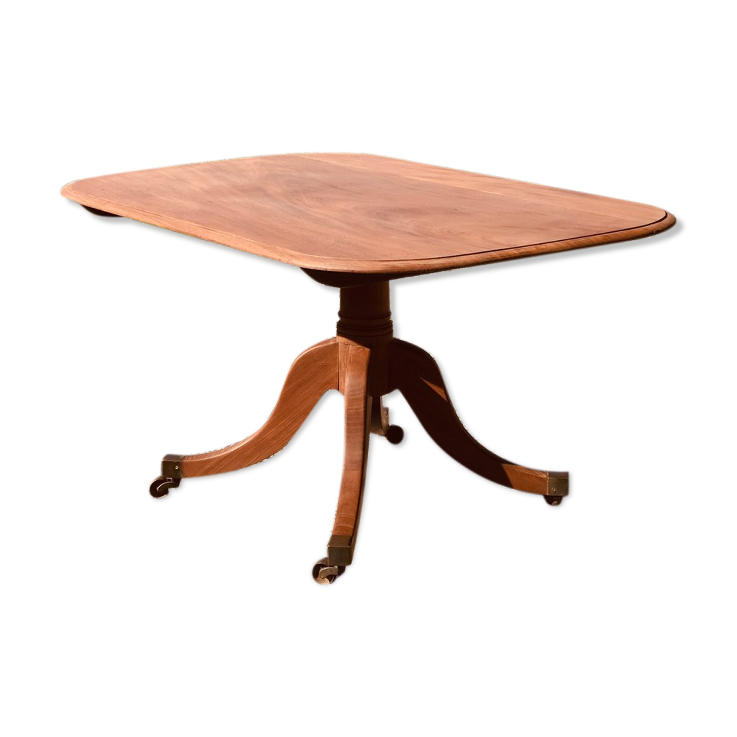 Victorian Tilting Breakfast Table in Raw Wood Mahogany