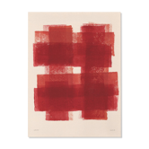 Peinture abstraite sur papier B245 tableau signé Eawy
