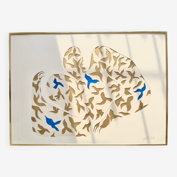 "Le parfum de l'été" , 2023, format 50 x 70 cm, exemplaire unique par Atelier Agapé