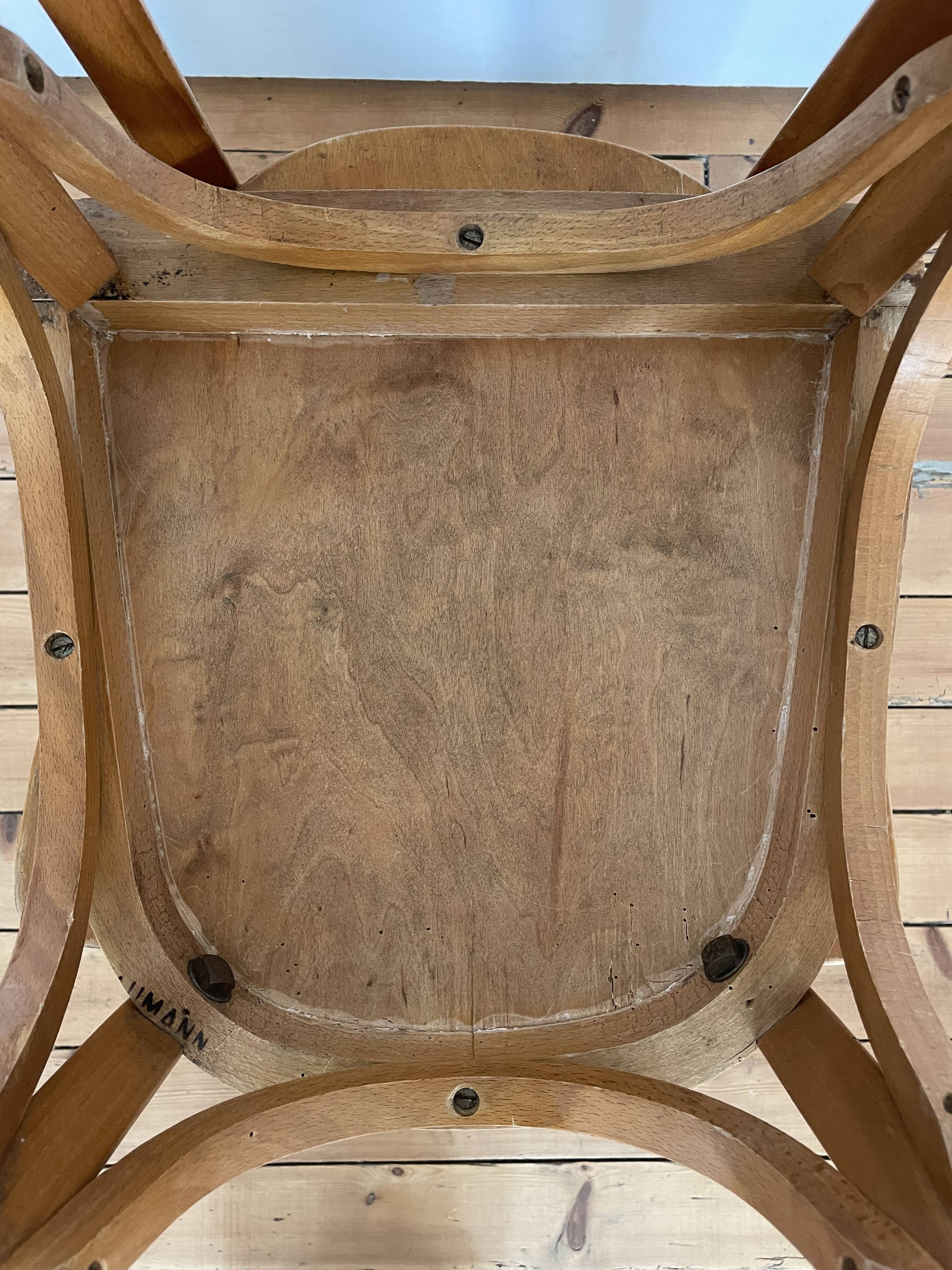 Pair of Baumann bistro chairs