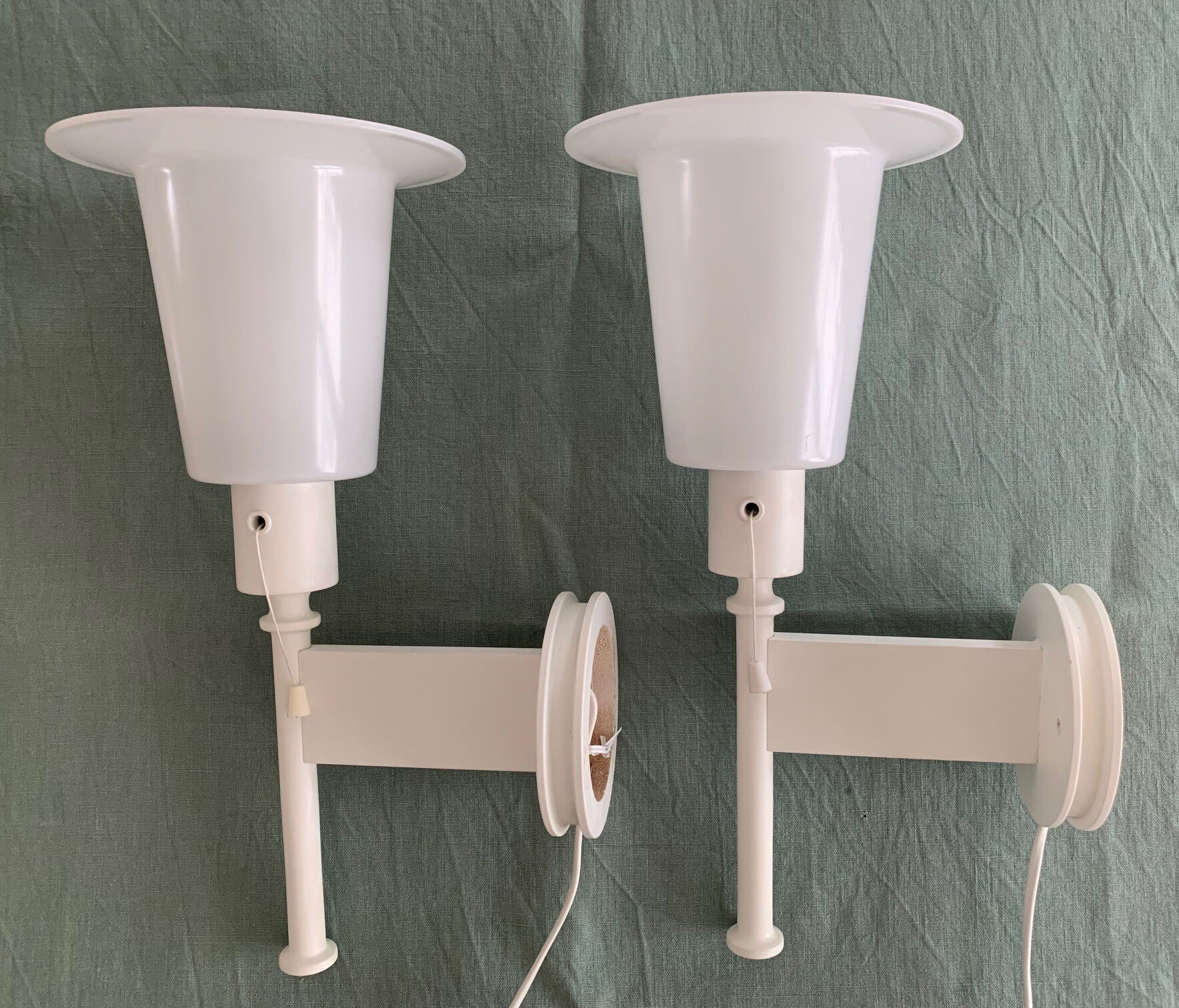 Pair of wall lamps by Uno and Östen Kristiansson for Luxus Sweden