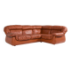 Canapé sectionnel vintage en cuir cognac au design italien des années 1970
