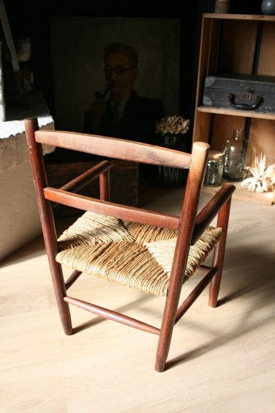 Antique children's mulched armchair