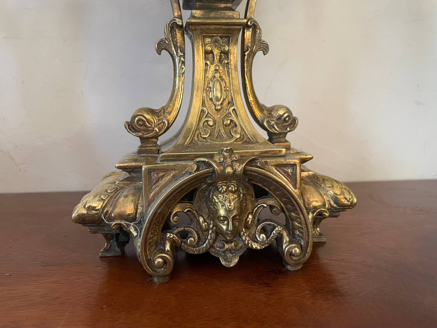 19th century gilded bronze candlestick