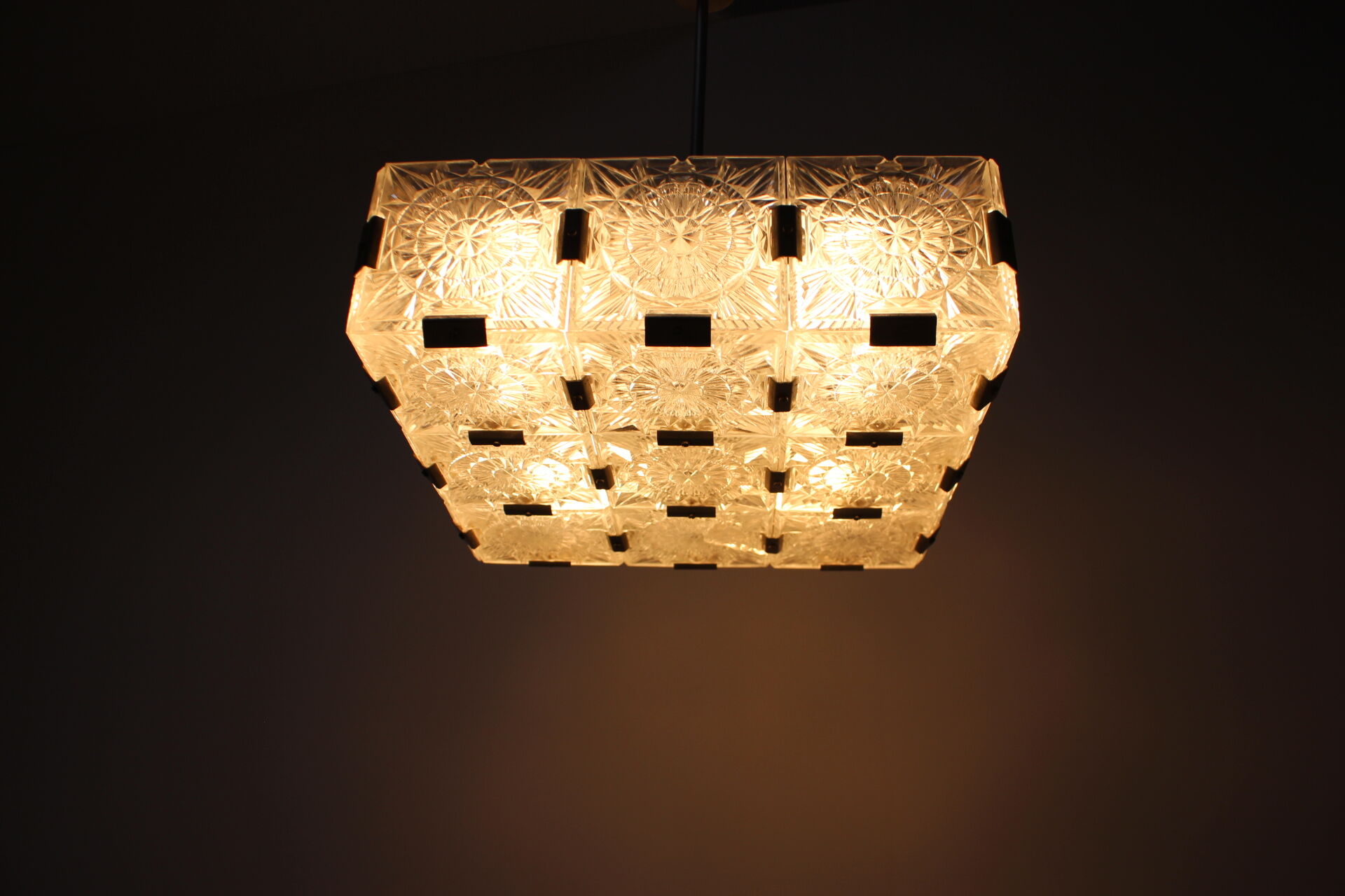 Mid-century chandelier Kamenický Šenov, Preciosa, 1970's.