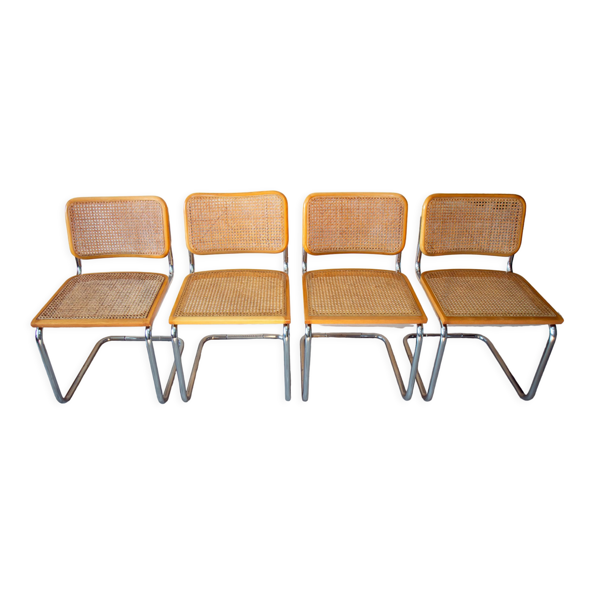 Series of 4 chairs Cesca Breuer B32, Italy