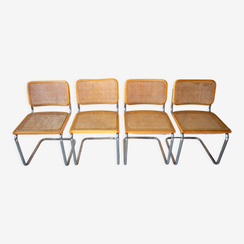 Série de 4 chaises Cesca Breuer B32, Italie