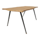 Violin-shaped coffee table with brass legs
