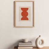 Painting on paper - abstract illustration - Romy signed Eawy