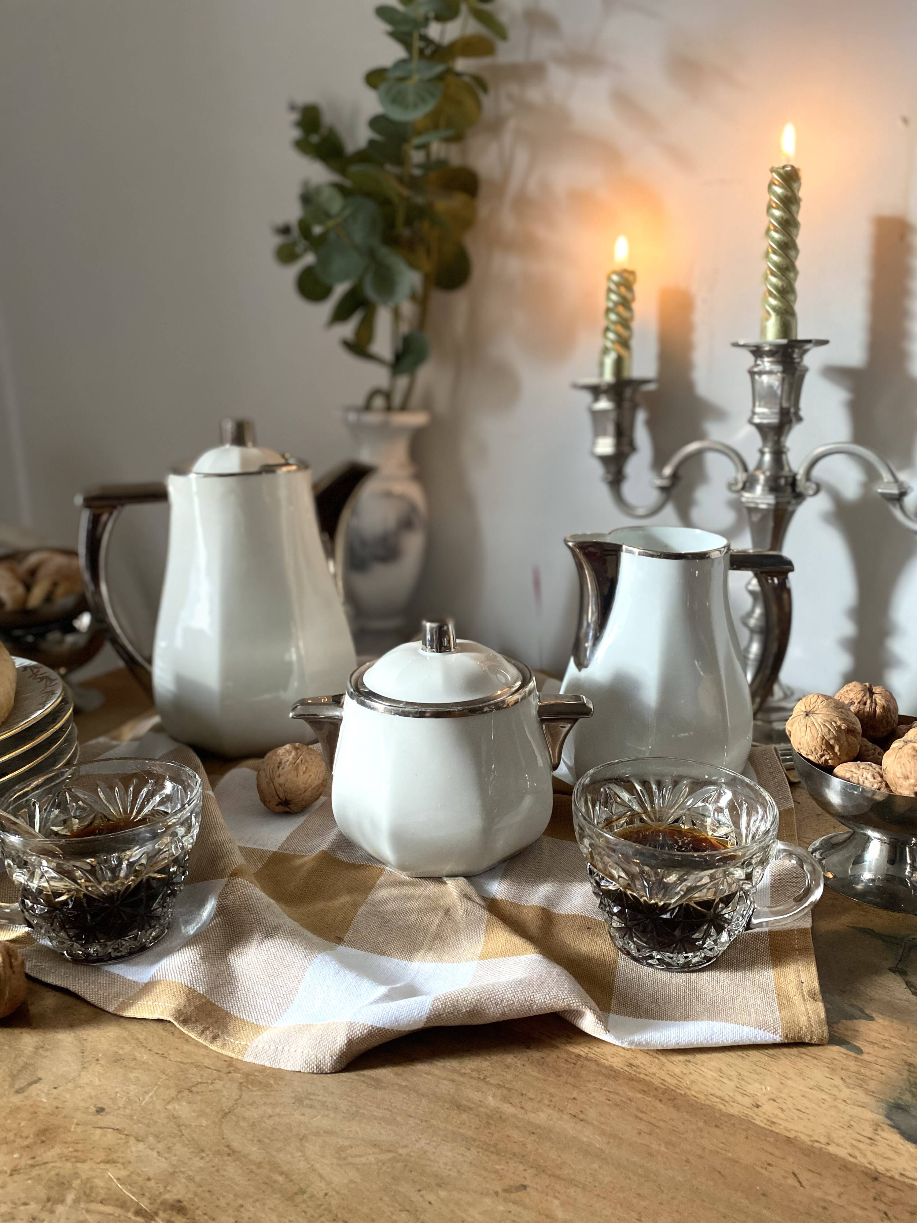 Art Deco coffee service in Aluminite Frugier