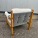 Fauteuil brutaliste design Gillis Lundgren 1976