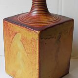 Vintage Scandinavian enamelled earth soliflore vase