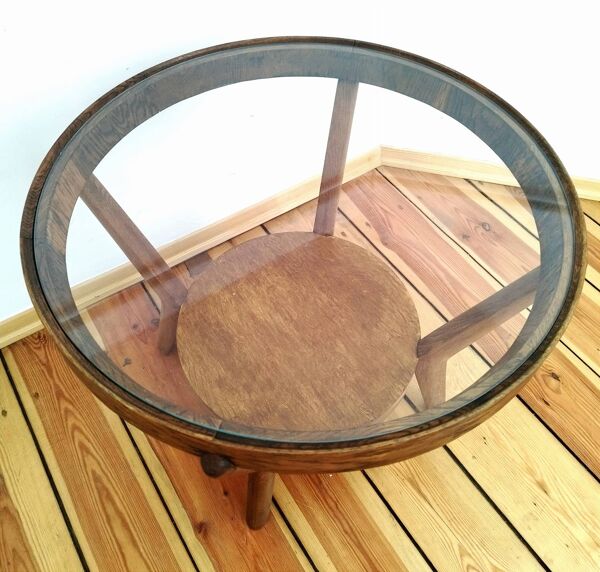 Table basse attribuée à K. Kozelka pour Interier Praha, Ancienne Tchécoslovaquie, années 1930