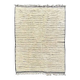 Moroccan Berber Mrirt rug in tobacco brown wool, black weave – 210 × 300.