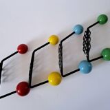 4 metal and wood hooks from the 50s