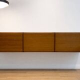 Immense teak library wall