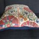 Decorative pillow case in linen and cotton  with suzani prints