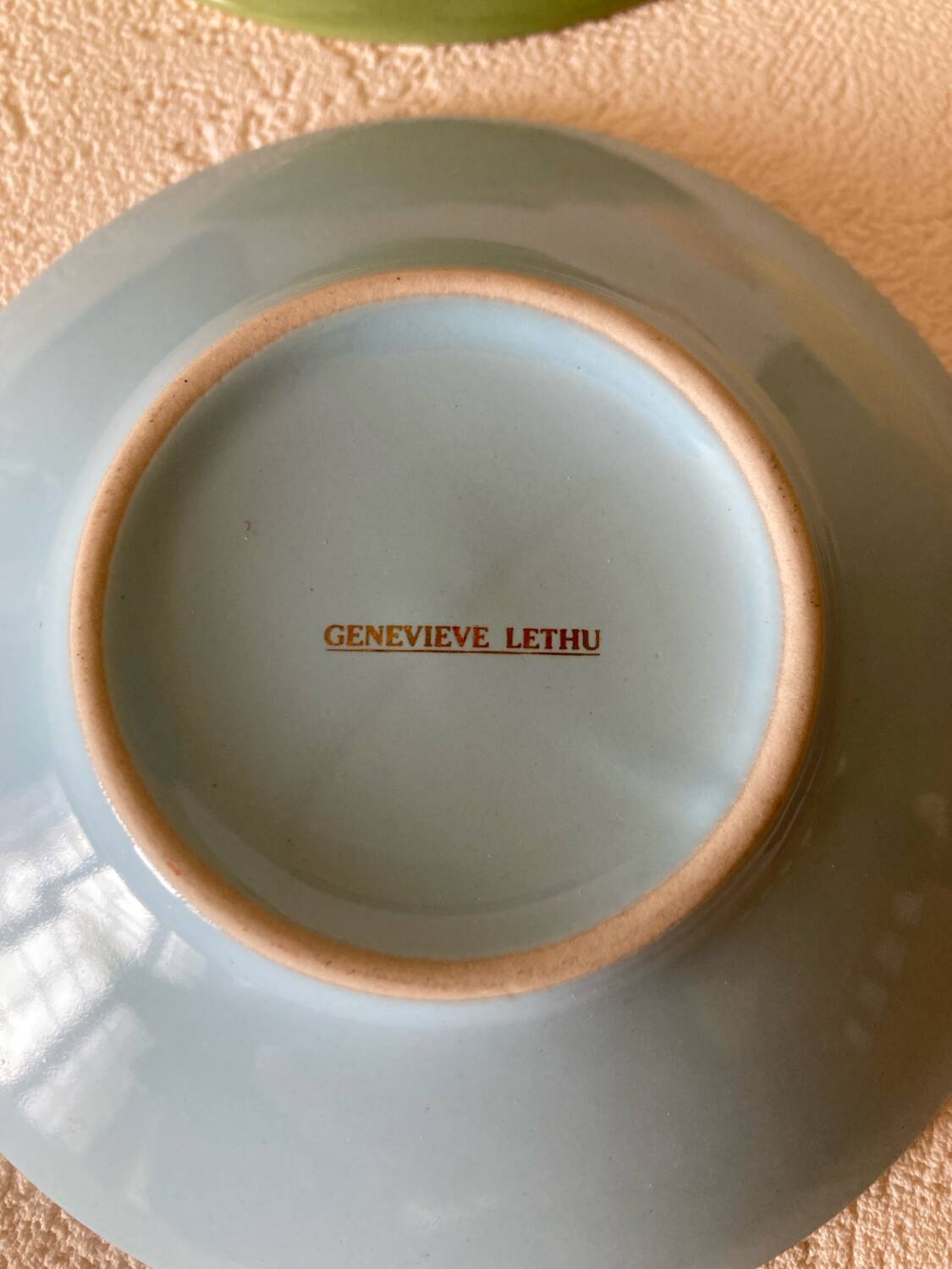 Geneviève Lethu Watercolor Coffee Saucers - Complete Set