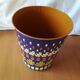 Waste paper basket Metal decor Hazelnut