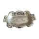 Antique silver metal dish