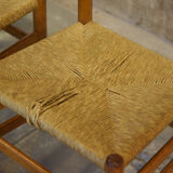 Series of four chairs and two armchairs Danish design 1960'