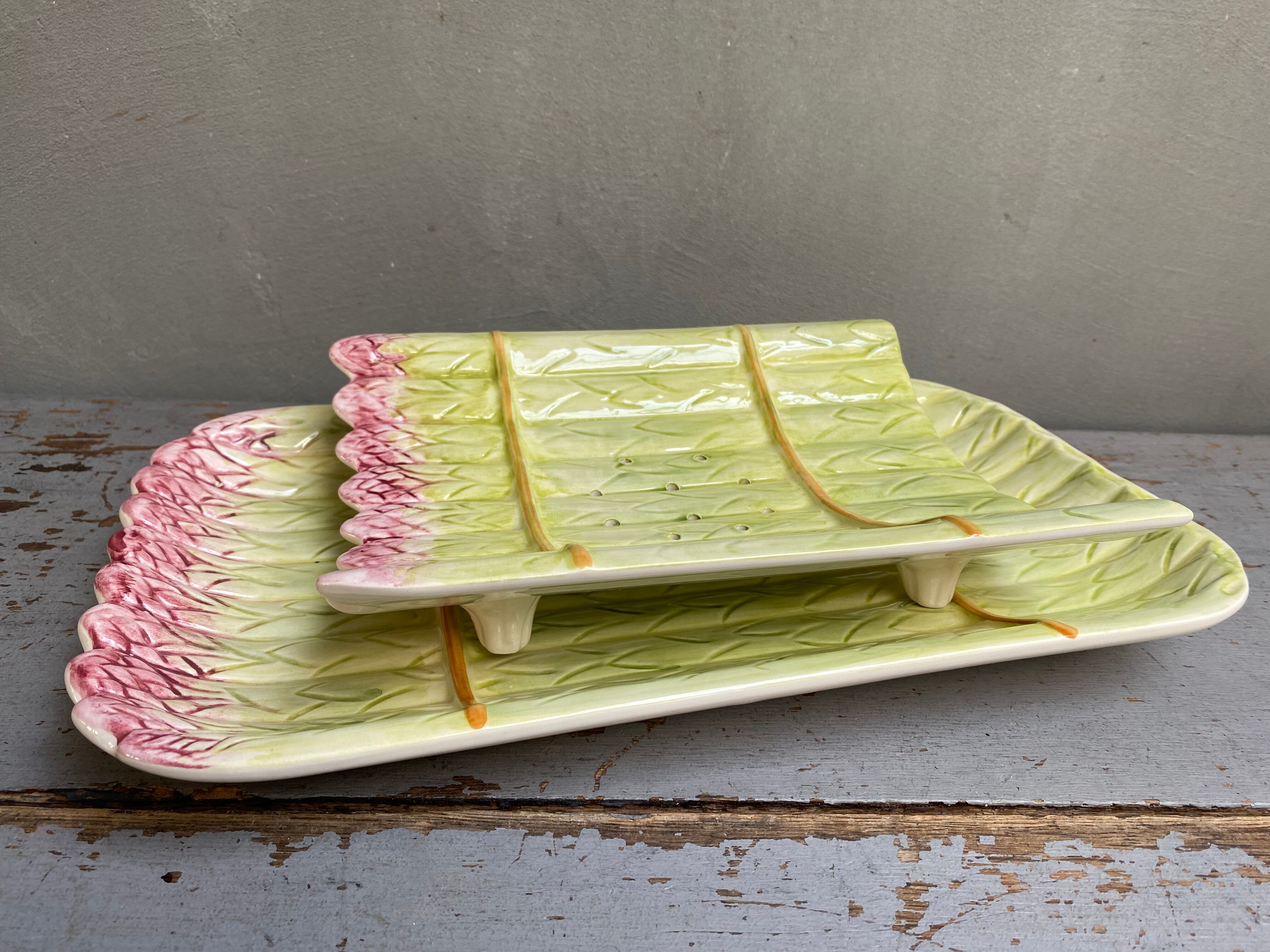 Dish for asparagus in slurry
