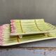 Dish for asparagus in slurry