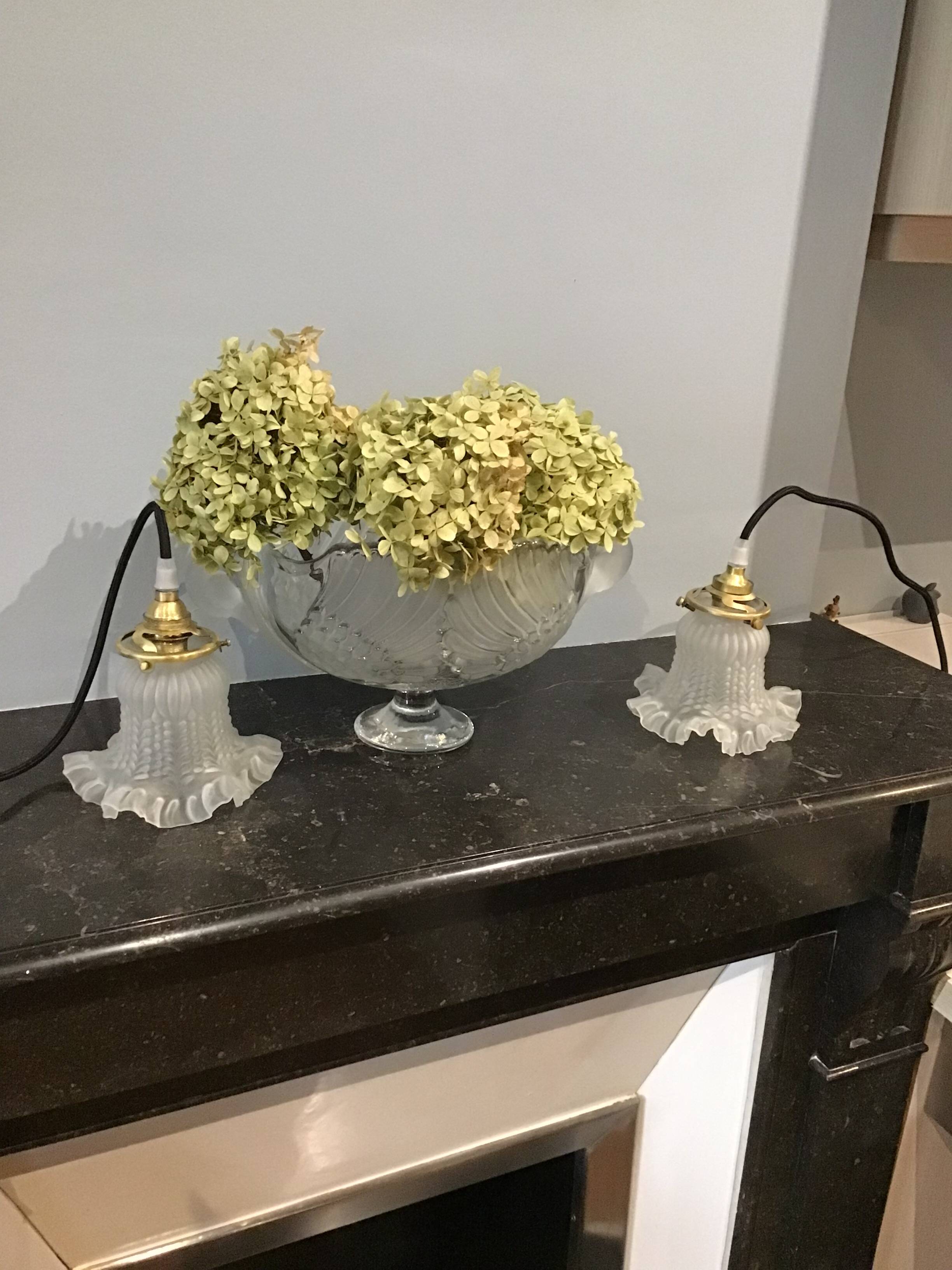 Set of two portable lamps