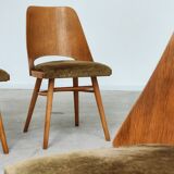 Set of 4 chairs model 514 by Radomir Hofman for Ton 1960