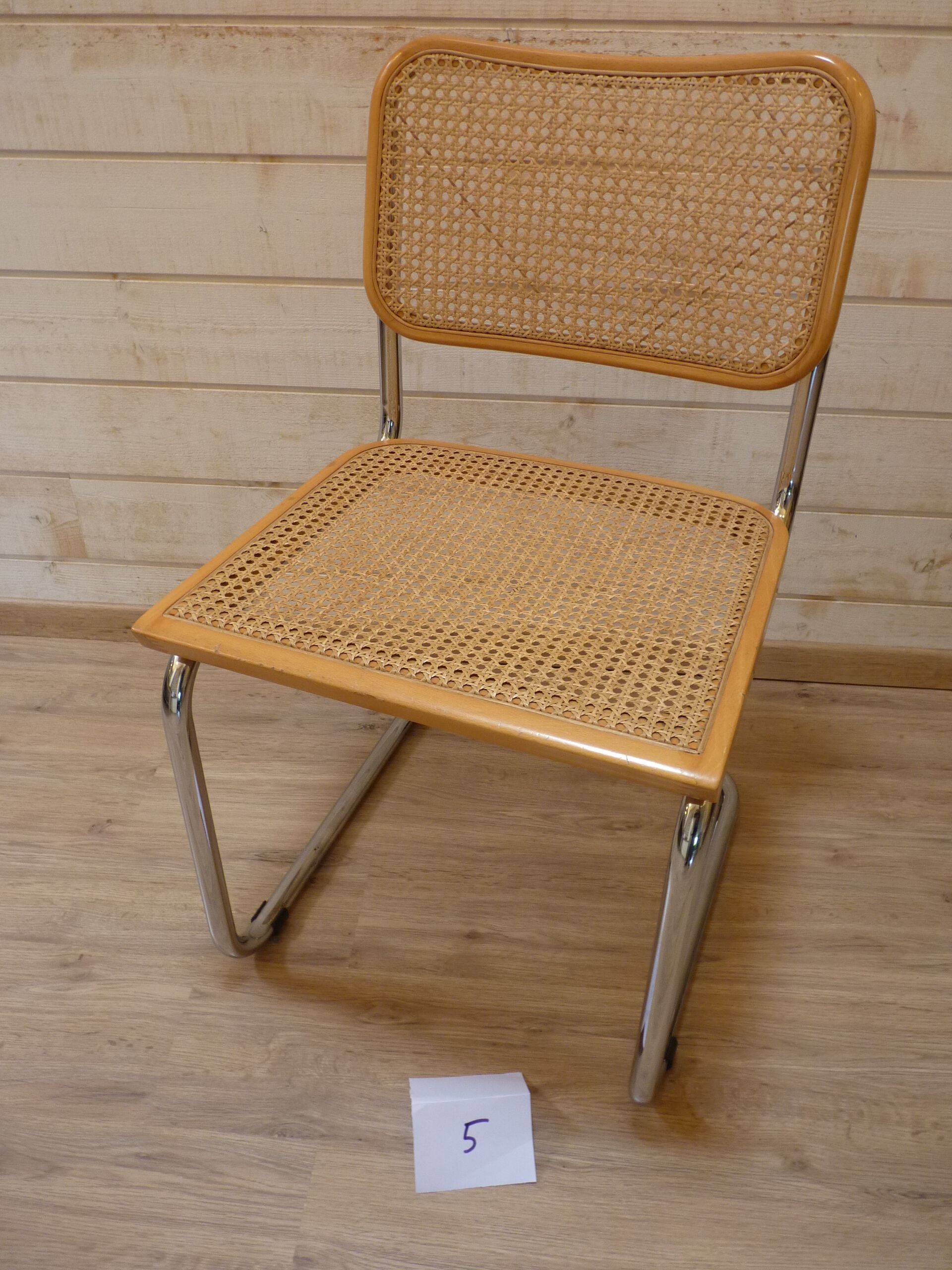 Eight chairs "Cesca B32" by Marcel Breuer