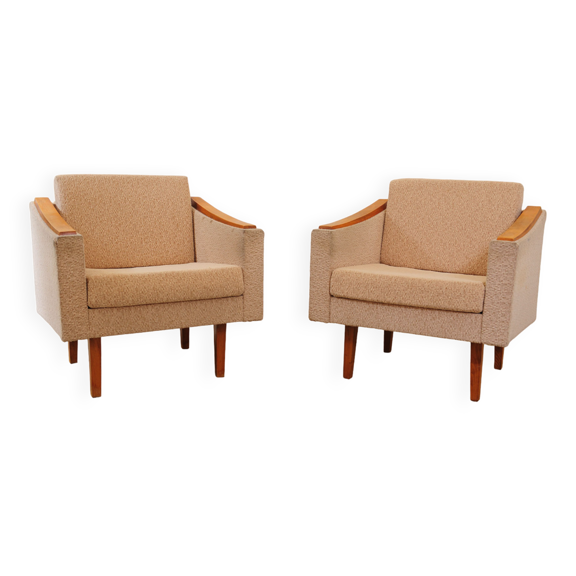 Pair of armchairs 1970s Czechoslovakia