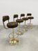 Vintage Swedish design Cobra barstools Borje Johanson ‘Art Deco print’