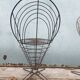 Art Deco metal chair, garden
