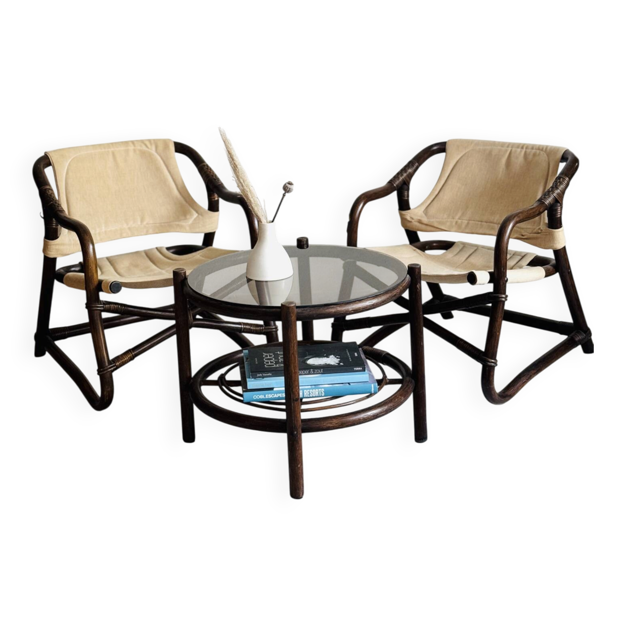 Chaises safari Espri d'Ikea plus table