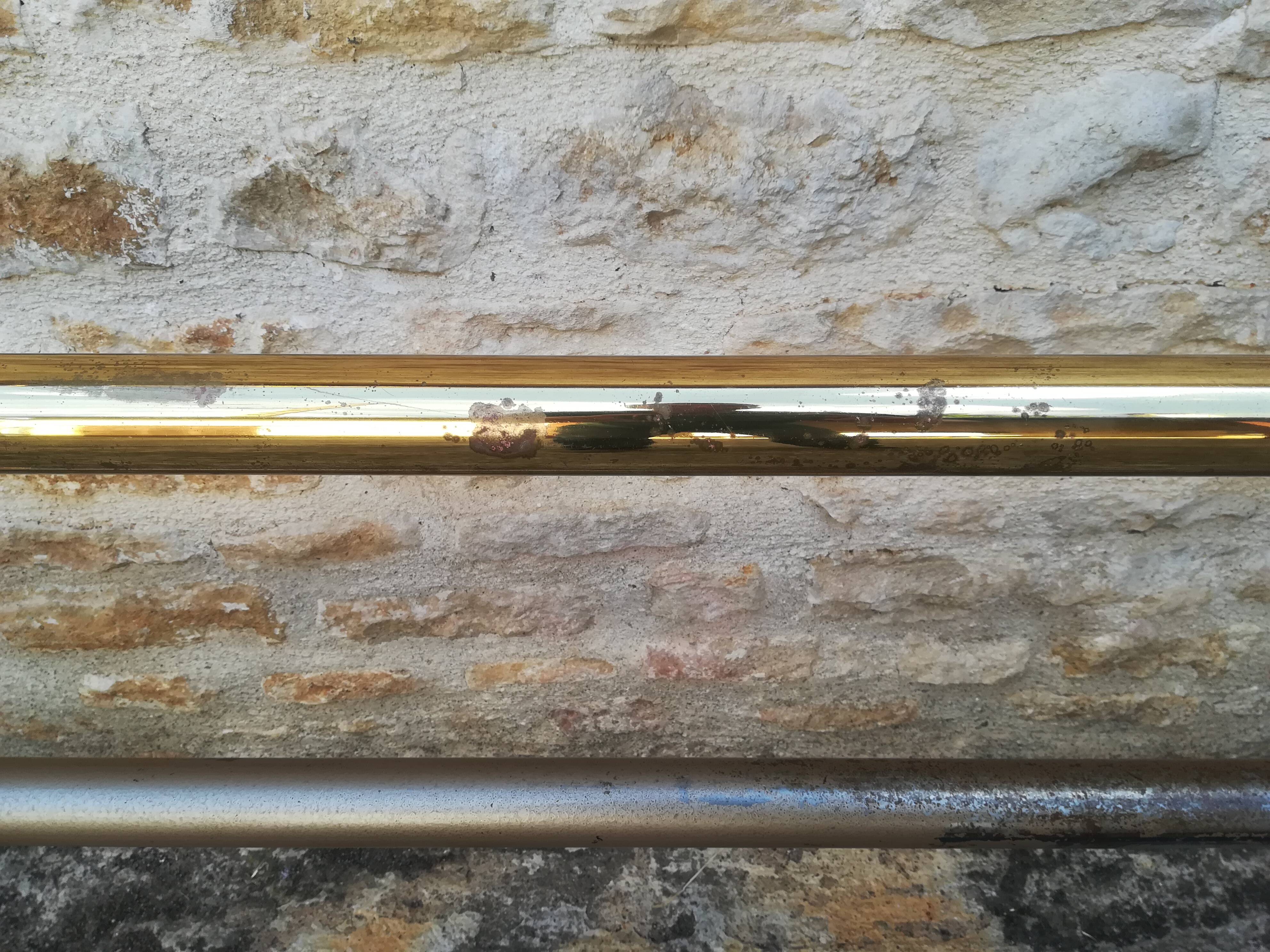 brass bed