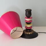 Table lamp in copper, plastic and Bakelite, early twentieth century, Belcique.