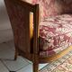 Set of Louis XVI style basket benches, 2 and 3 seats