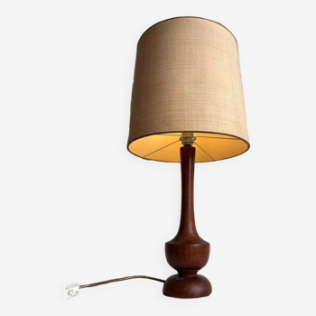 Lampe de table en bois vintage