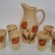 Poet-Laval enameled ceramic orangeade service