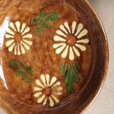 3 Glazed terracotta soup plates